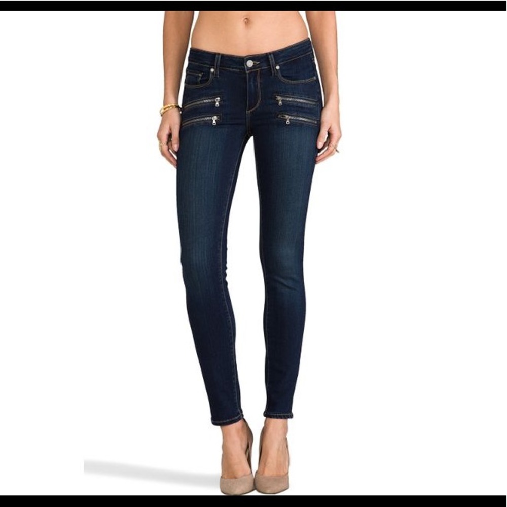 Paige blue edgemont skinny jeans